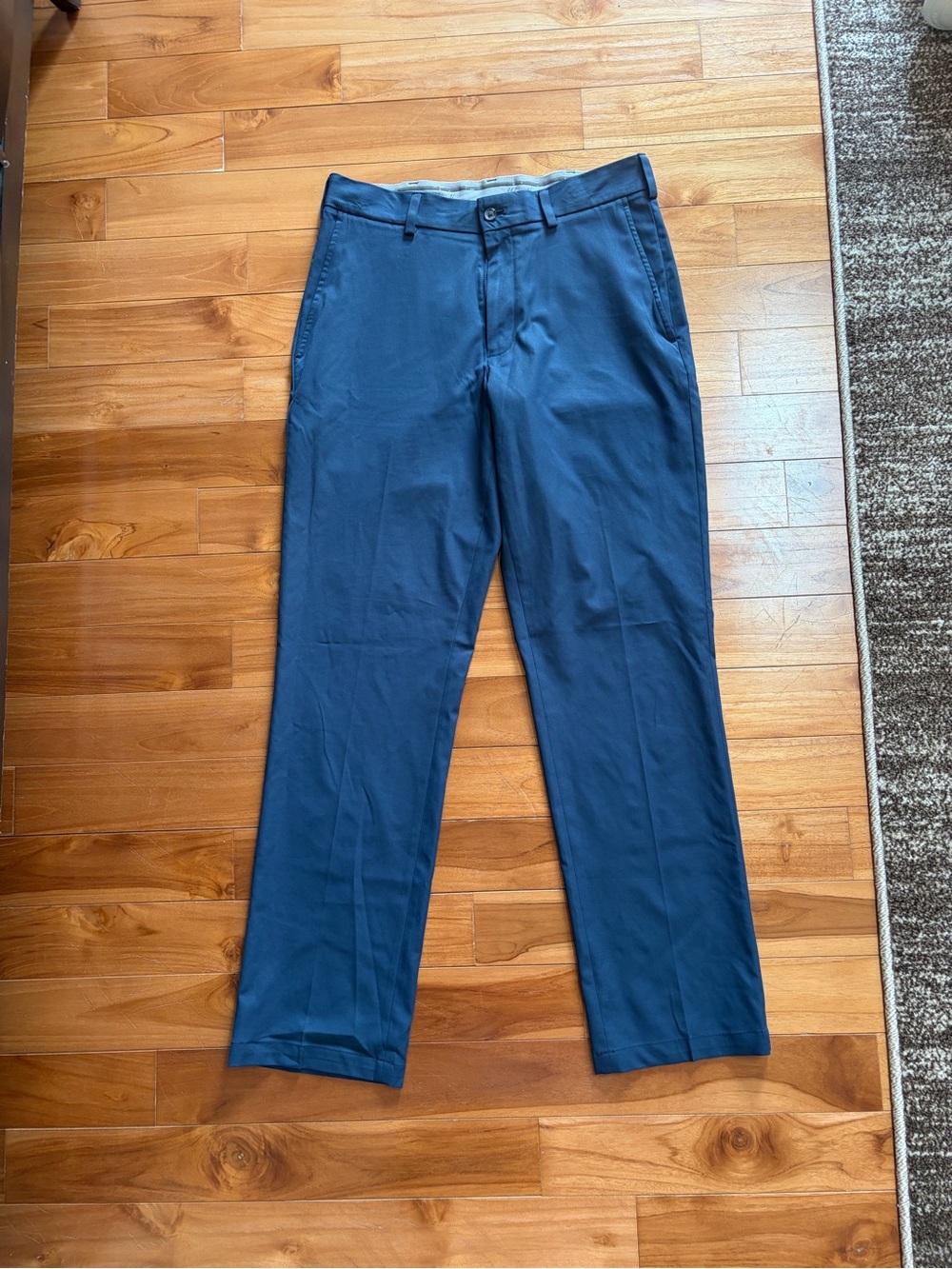 Walter Hagen Navy Flat-Front Golf Pants